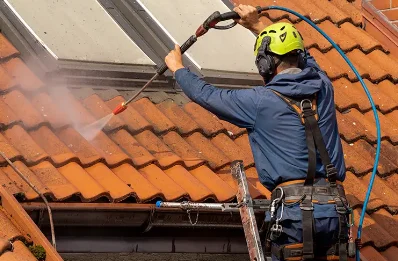 Démoussage et hydrofuge de toiture à Poyols